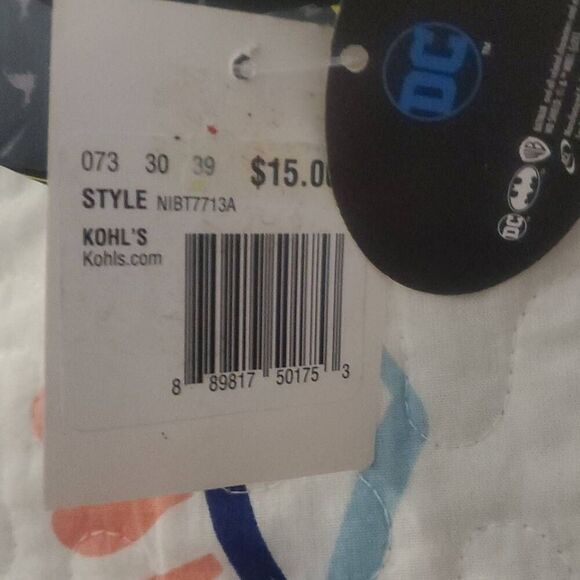 NWT DC COMICS BATMAN UNISEX FLIP FLOP SANDALS - Picture 3 of 4